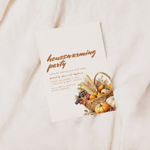 Modern Fall Housewarming Party Invite