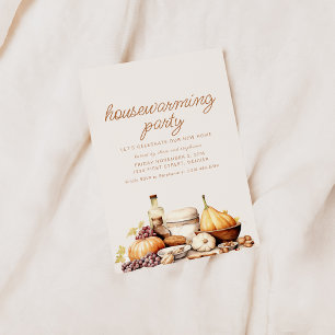 Modern Fall Housewarming Party Invite