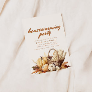 Modern Fall Housewarming Party Invite