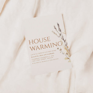 Modern Fall Housewarming Party Invite