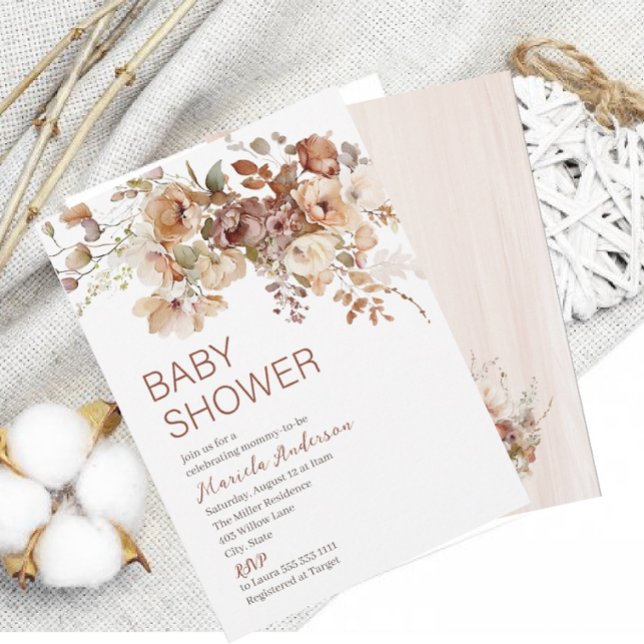 Modern Fall in love Baby shower Invitation (Creator Uploaded)