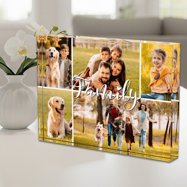 Modern Family 5 Photo Collage Script Heart Block (Creator Uploaded)
