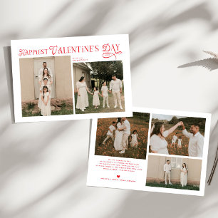 Modern Family 5 Photos Happiest Valentines Day Holiday Card