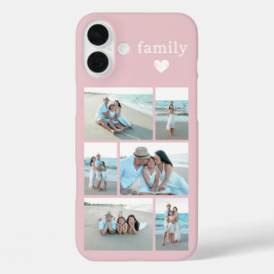 Modern Family 6 Photo Blush Pink iPhone 16 Plus Case