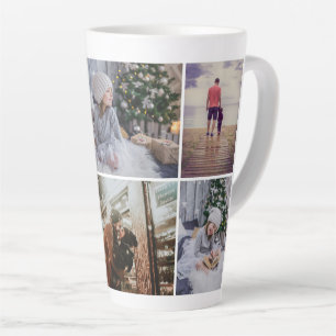 Modern Family 6 Photo Collage Holiday Latte Mug