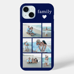 Modern Family 6 Photo Navy Blue iPhone 15 Mini Case