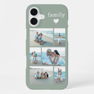 Modern Family 6 Photo Sage Green iPhone 16 Plus Case