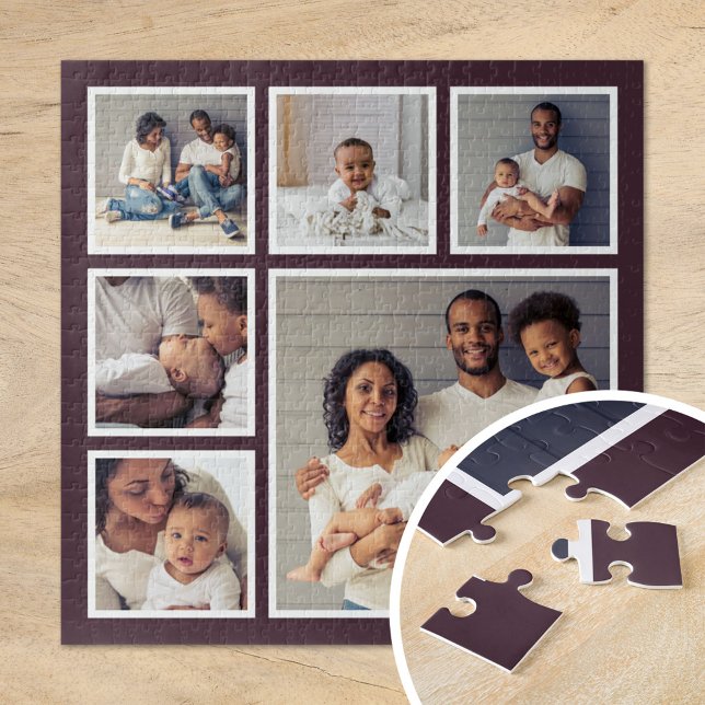 Modern Family 6 Square Photo Collage Jigsaw Puzzle (Creator Uploaded)