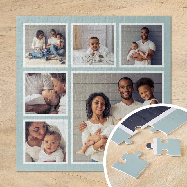 Modern Family 6 Square Photo Collage Jigsaw Puzzle (Creator Uploaded)