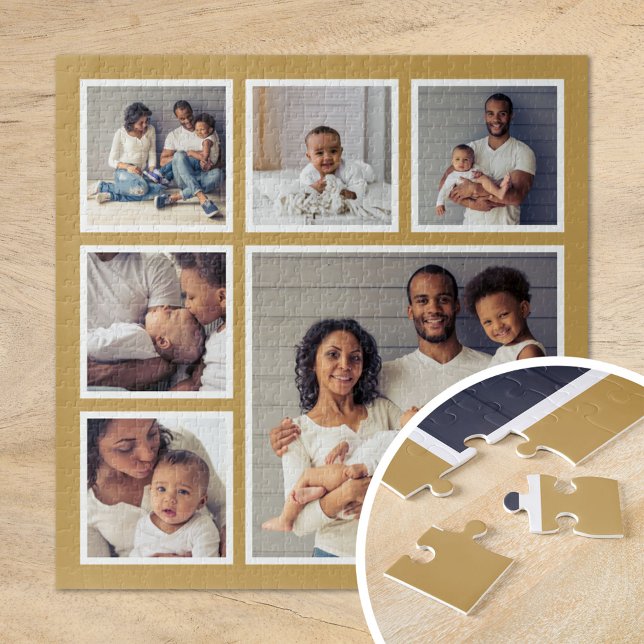 Modern Family 6 Square Photo Collage Jigsaw Puzzle (Creator Uploaded)