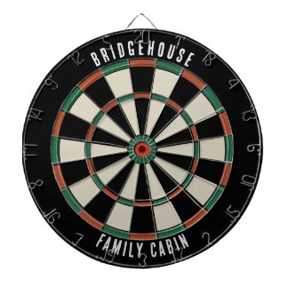 Modern Family Cabin Games Room Custom Dartboard