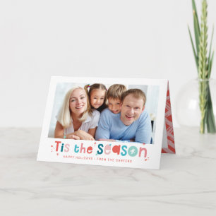 MODERN FAMILY CHRISTMAS PHOTO fun tis the season Holiday Card