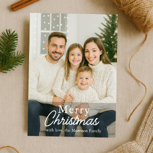Modern Family Christmas Photo Holiday Card