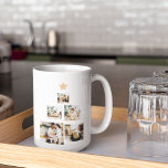 Modern Family Christmas Tree Photo With Star Coffee Mug<br><div class="desc">Capture the magic of your family's holiday moments with our "Modern Family Christmas Tree with Photo" personalised keepsake.Transform your family's special memories into a one-of-a-kind holiday keepsake with our "Modern Family Christmas Tree with Photo" ornament from Zazzle. Order yours today and make this holiday season truly memorable!</div>