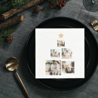 Modern Family Christmas Tree Photo With Star