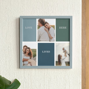 Modern Family Collage Photo   Love Live Here  Poster