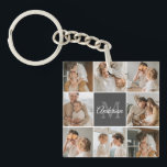 Modern Family Collage Photo & Personalised Gift Key Ring<br><div class="desc">Capture the heartwarming moments of your modern family in a beautifully crafted collage photo. Celebrate the laughter, love, and cherished memories with this personalised masterpiece, available exclusively on Zazzle. Create a stunning montage that encapsulates the essence of your unique family dynamic – from milestone celebrations to everyday adventures. Crafted with...</div>