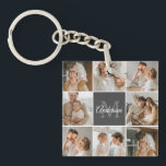 Modern Family Collage Photo & Personalised Gift Key Ring<br><div class="desc">Capture the heartwarming moments of your modern family in a beautifully crafted collage photo. Celebrate the laughter, love, and cherished memories with this personalised masterpiece, available exclusively on Zazzle. Create a stunning montage that encapsulates the essence of your unique family dynamic – from milestone celebrations to everyday adventures. Crafted with...</div>