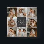 Modern Family Collage Photo & Personalized Gift 15 Cm Square Badge<br><div class="desc">Capture the heartwarming moments of your modern family in a beautifully crafted collage photo. Celebrate the laughter, love, and cherished memories with this personalized masterpiece, available exclusively on Zazzle. Create a stunning montage that encapsulates the essence of your unique family dynamic – from milestone celebrations to everyday adventures. Crafted with...</div>