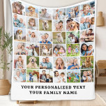 Modern Family Custom 36 Photos Collage Birthday Fleece Blanket<br><div class="desc">Cosy Memories Photo Collage Blanket Wrap yourself in warmth and cherished memories with our Cosy Memories Photo Collage Blanket. This beautifully crafted blanket is designed to showcase 36 of your favourite photos, making it the perfect personalised keepsake for any occasion. Key Features Modern and Simple Design: Our blanket features a...</div>