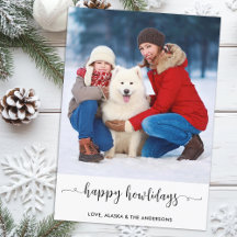 Modern Family Custom Dog Photo Happy Howlidays