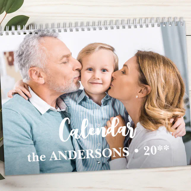 Modern Family Custom Photos Create Your Own 2025 Calendar | Zazzle