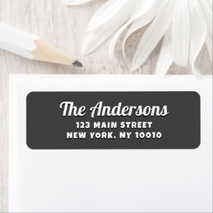 Modern Family Cute Custom Return Address
