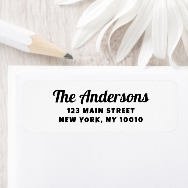 Modern Family Cute Custom Return Address (Insitu)