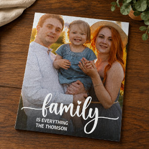 Modern Family Is Everything Photo Script Jigsaw Puzzle