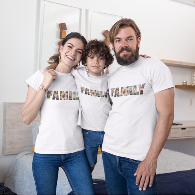 Modern Family letter cutout photo collage  T-Shirt (Creator Uploaded)
