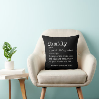 Modern Family Life's Greatest Blessing Quote  Cushion