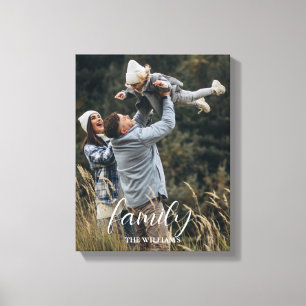 Modern Family Moments Personalised Home Canvas Print