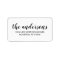 Modern Family Name Return Address Labels