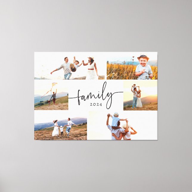Modern Family Photo Canvas Print (Front)