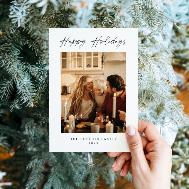 Modern Family Photo Christmas Card (Creator Uploaded)