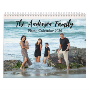 Modern Family Photo Collage Calendar