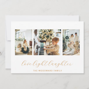 Modern Family Photo Collage Christmas Holiday Card