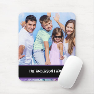 Modern Family Photo Customisable  Mouse Mat