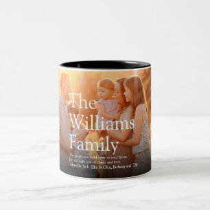 Modern Family Photo Definition  Two-Tone Coffee Mug