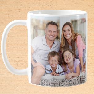Modern Family Photo Gallery Personalised Coffee Mug