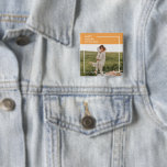 Modern Family Photo& Happy Thanksgiving Day Gift 15 Cm Square Badge<br><div class="desc">Add a festive touch to your home this season with a custom Thanksgiving photo magnet. Featuring your favourite photo with the warm message “Happy Thanksgiving Day”, this magnet is a thoughtful keepsake for grandparents, parents, or anyone special. Perfect for decorating the fridge, gifting as a party favour, or slipping into...</div>