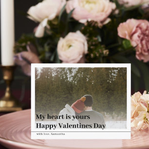 Modern Family Photo   Happy Valentines Postcard