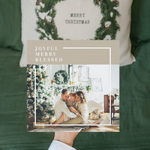 Modern Family Photo   Joyful Merry Blessed