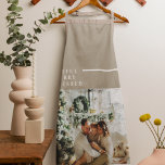 Modern Family Photo | Joyful Merry Blessed  Apron<br><div class="desc">Modern Family Photo | Joyful Merry Blessed</div>