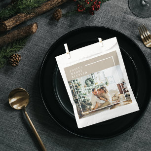 Modern Family Photo Joyful Merry Blessed Favour Bags
