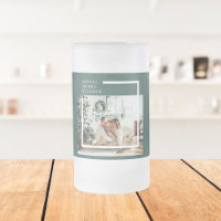 Modern Family Photo | Joyful Merry Blessed | Green