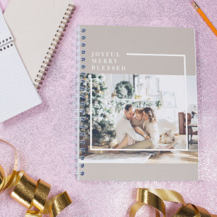 Modern Family Photo   Joyful Merry Blessed  Planner