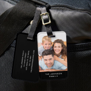 Modern Family Photo Luggage Tag