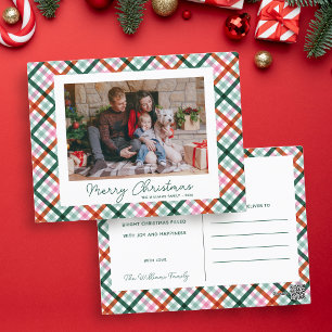 Modern Family Photo Merry Christmas Holiday Card