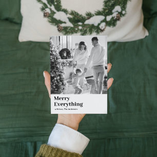 Modern Family Photo   Merry Everything   Holiday